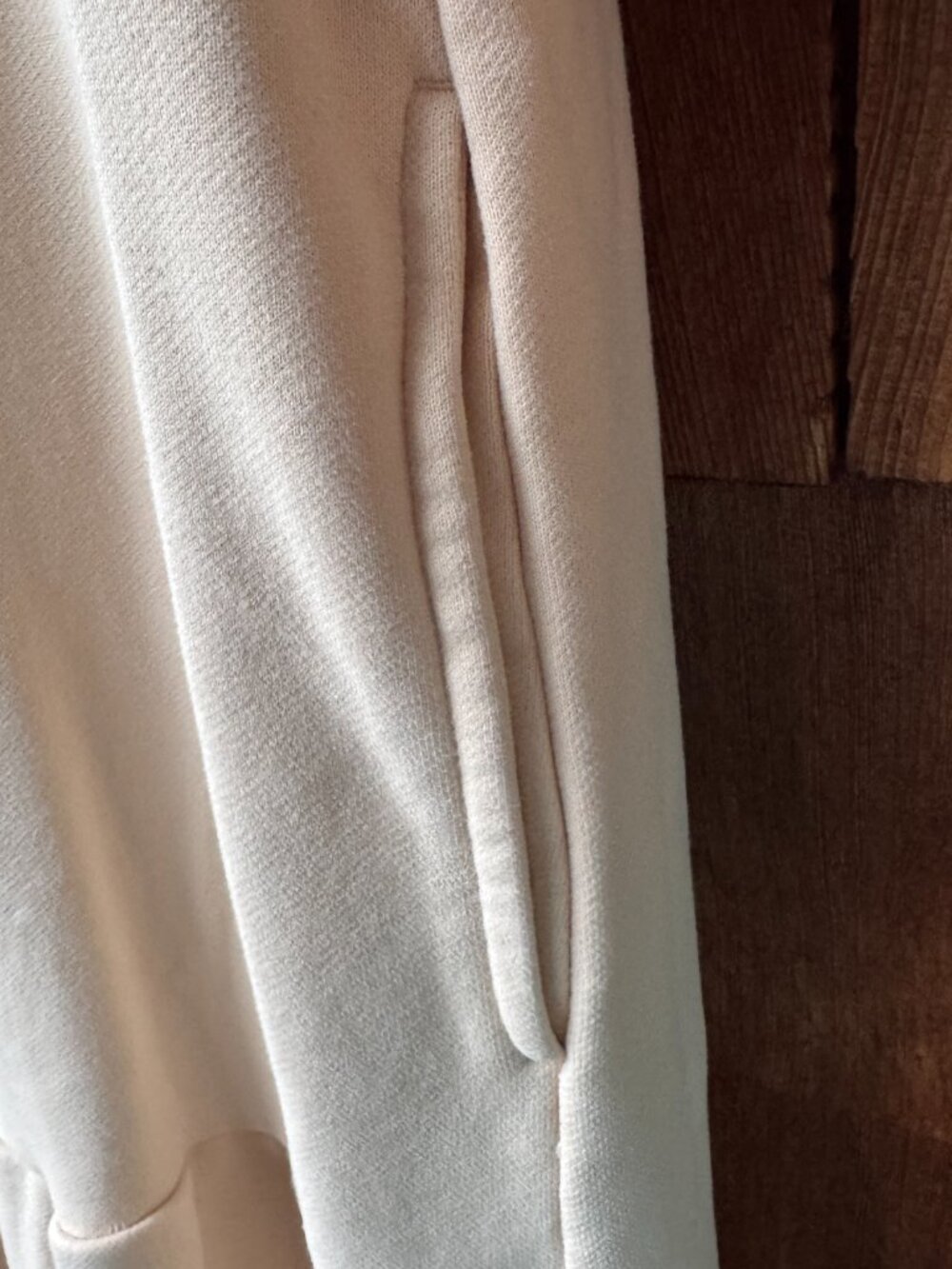NAP Loungewear Cream Long Sleeve Cotton Tiered Sweatshirt Dress in Women's Large - Picture 13 of 14